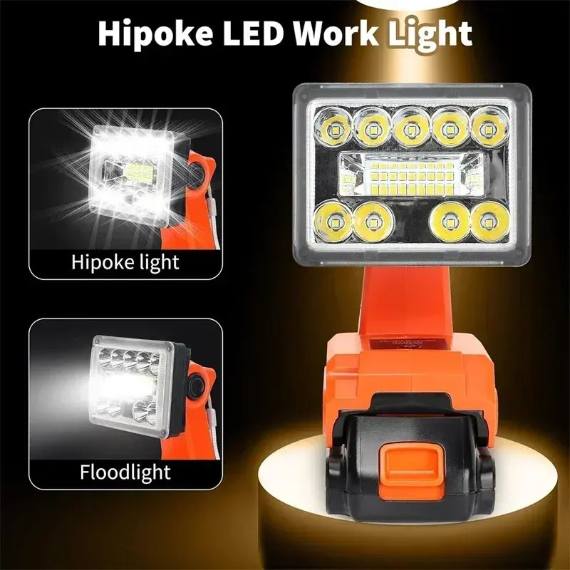 Black+Decker Tool Cordless - 무선 작업등 LED 손전등 마키타/밀워키/보쉬/블랙앤데커/크래프츠맨/료비18V 리튬이온