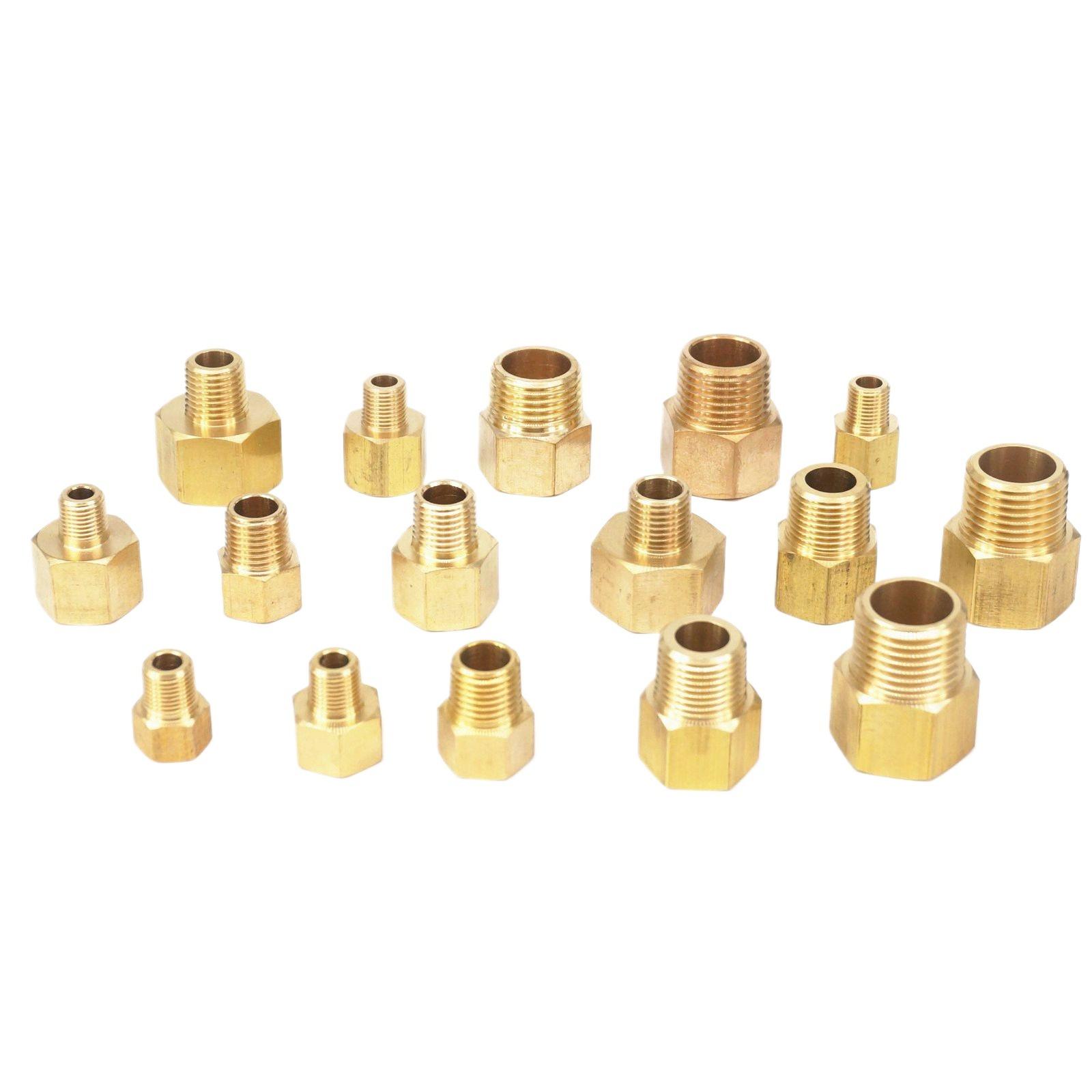 압력 게이지용 황동 파이프 피팅 어댑터, 암에서 수 1 - Compression Fitting Brass 리뷰 및 가격