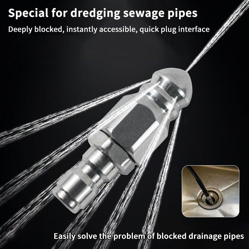 새로운 워터젯 고압 분무기 노즐 청소용 하수구 1/4인 - Drain Pipe Clip 리뷰 및 가격