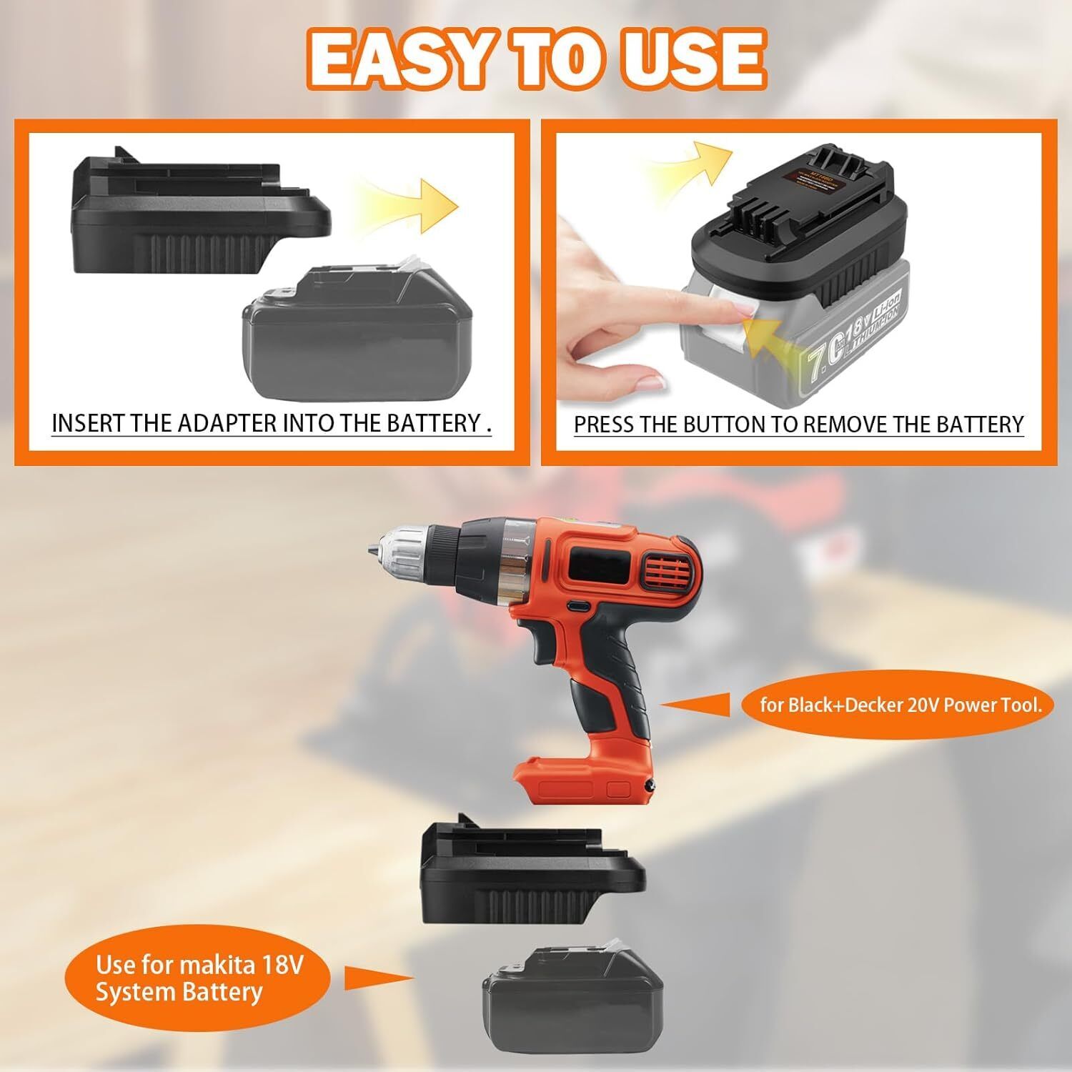 마키타를 블랙앤데커 20V 무선 공구로 변환하는 컨버터 - Black+Decker Tool Cordless 리뷰 및 가격