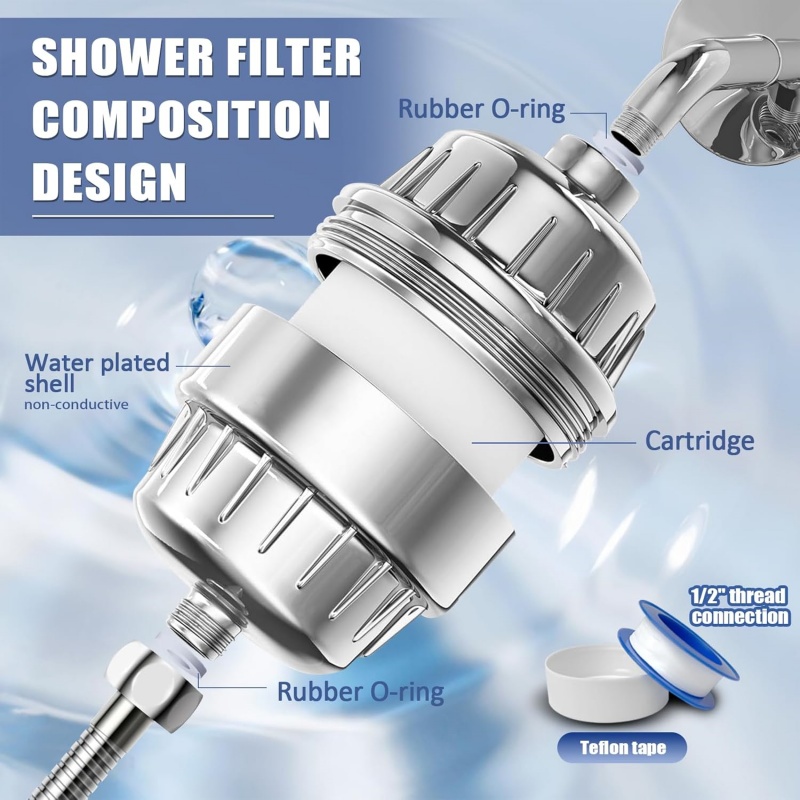 15/20 단계 경수용 고출력 샤워 헤드 필터 교체 가 - Shower Valve Cartridge 리뷰 및 가격